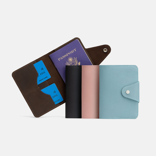 Leather Travel Passport Wallet
