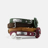 Leather Dog Collar with AirTag Case