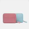 Compact Leather Zipper Wallet