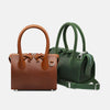 Handcrafted Leather Barrel Crossbody Bag