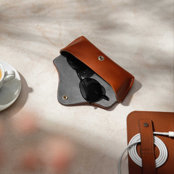 Leather Eyeglasses Case