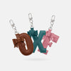 Leather Initial Keychain